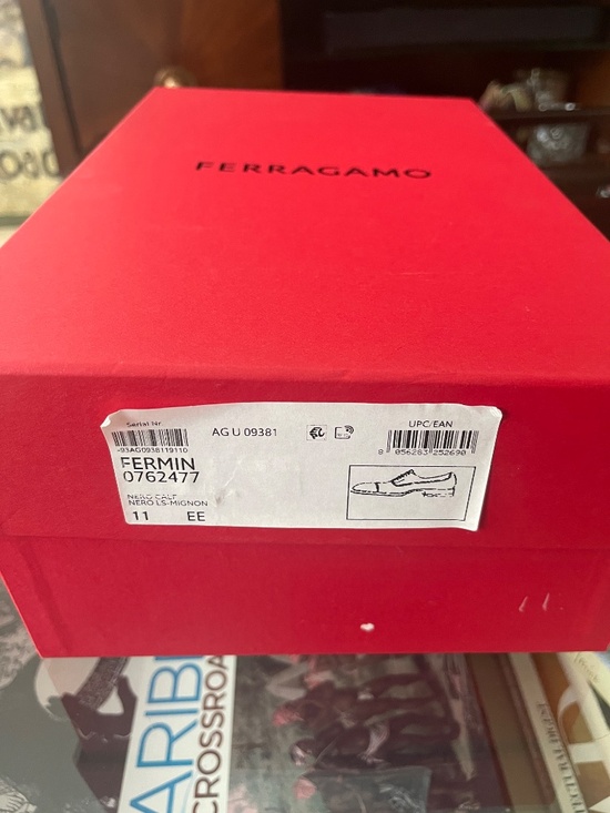 Ferragamo Oxford with Toe Cap - Black - Size 11 - Equivalent to a US Size 12 main image 4